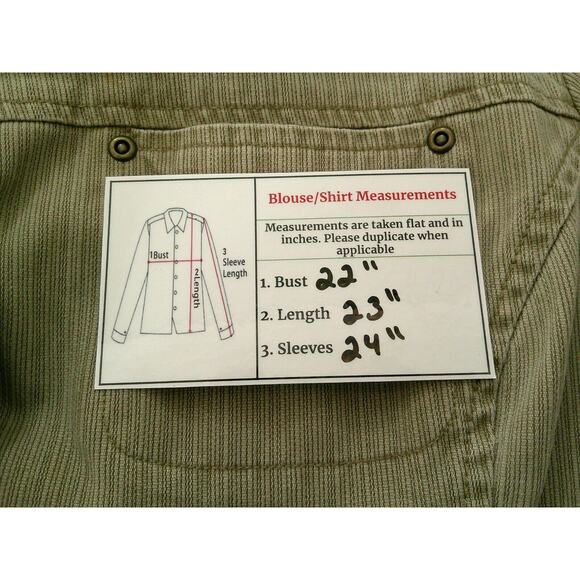 French Cuff Women's Tan Cotton Blazer/Jacket 4 Pockets Button-UP Women's XL - Picture 8 of 8